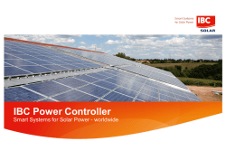 IBC Power Controller presentatie
