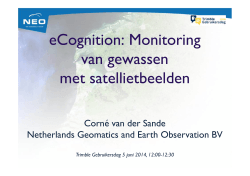 eCognition: Monitoring van gewassen met