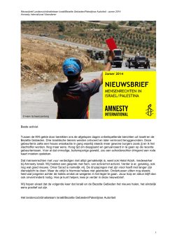 NIEUWSBRIEF - Amnesty International