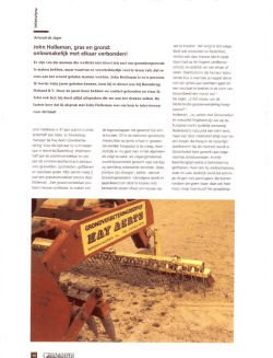 John Holleman, gras en grond: onlosmakelijk met