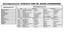 Duiveltjestornooi 16/08/2014 KSK DE JEUGD LOVENDEGEM
