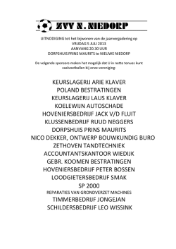 Jaarverslag 2012 &ndash; 2013
