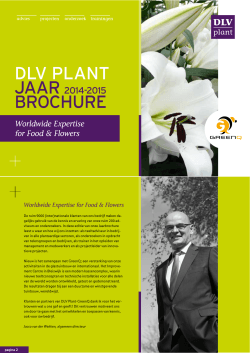 Jaarbrochure DLV Plant 2014-2015