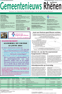 11 juni - Gemeente Rhenen