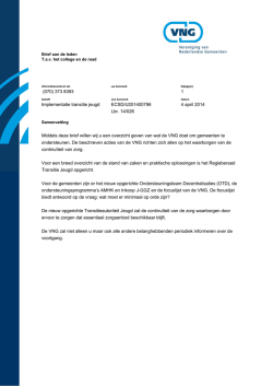 Implementatie transitie jeugd - Vereniging van Nederlandse