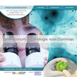 Workshop Laboratorium Technologie voor Dummies