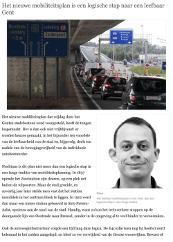 Het nieuwe mobiliteitsplan is een logische stap naar