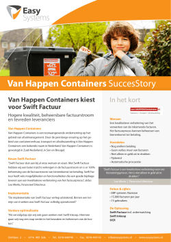 Van Happen Containers SuccesStory