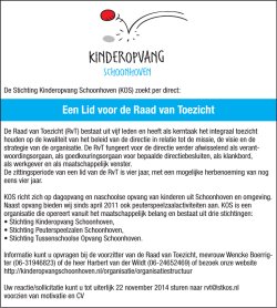 Een Lid voor de Raad van Toezicht