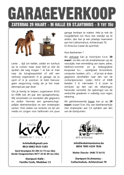 garageverkoop flyer 2014 email - KVLV