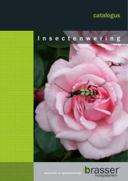 I n s e c t e n w e r i n g catalogus