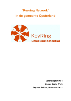 Keyring Network in de gemeente Opsterland - Wmo
