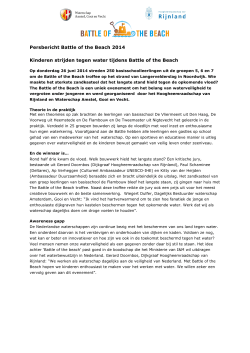 Download het persbericht over het evenement in 2014