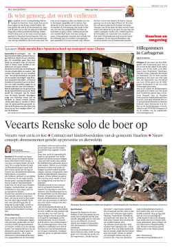 Artikel Haarlems Dagblad - Dierenartspraktijk Draeck