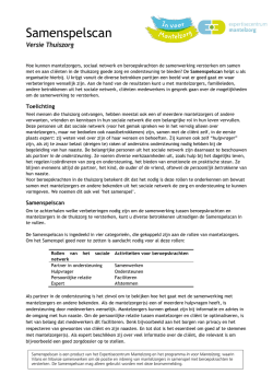 Thuiszorg - Samenspelscan