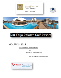 GOLFREIS 2014