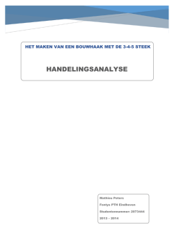 Het maken van een Bouwhaak