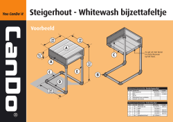 Steigerhout - Whitewash bijzettafeltje