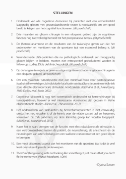 STELLINGEN