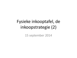 inkoopstrategie, versie 15 september