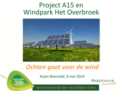 Project A15 en Windpark Het Overbroek