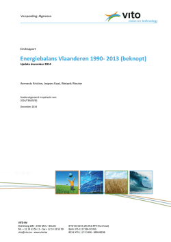 Energiebalans Vlaanderen 1990-2013 beknopt (pdf)