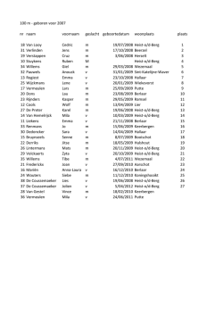 Jeugd [PDF] - Heistse Berglopers