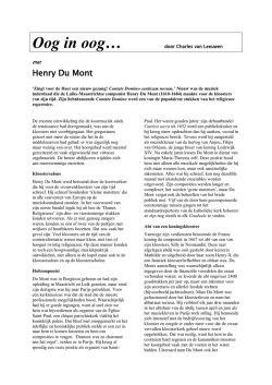Een portret van de componist Henry Dumont
