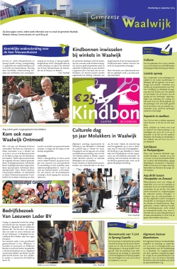 Gemeentepagina week 39 - Waalwijk