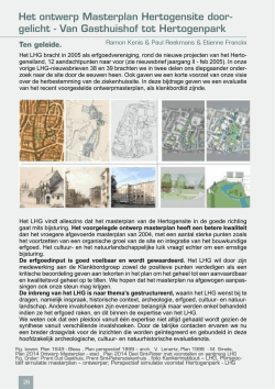 Het ontwerp Masterplan Hertogensite door