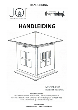 HANDLEIDING - Cebo-Eco