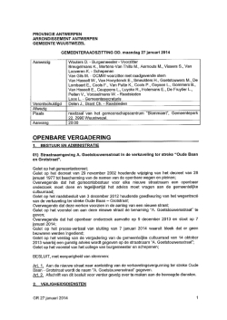 gr 20140127 - Gemeente Wuustwezel
