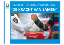 Resilient deltas symposium presentatie