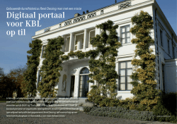 Digitaal portaal voor KBL op til