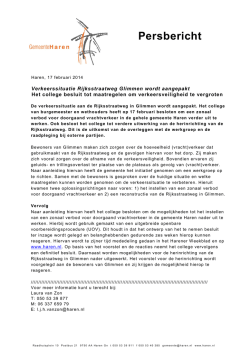 Het college besluit tot maatregelen om verkeersveiligheid te vergroten