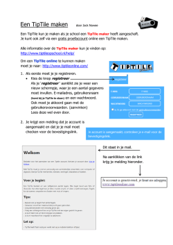 Een TipTile maken