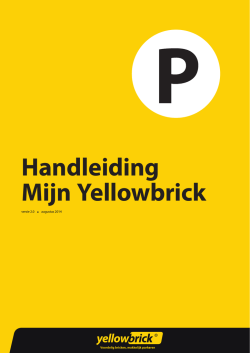 Handleiding Mijn Yellowbrick