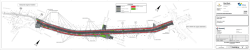 grondplan van de nieuwe ontworpen weginfrastructuur