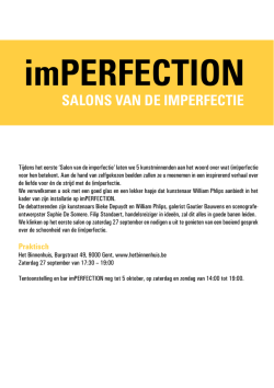 imPERFECTION - Het Binnenhuis