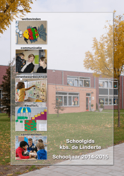 Schoolgids 14-15 - basisschool de Linderte