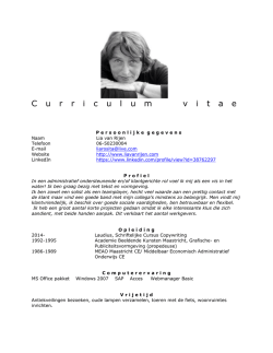download C.V. - Lia van Rijen