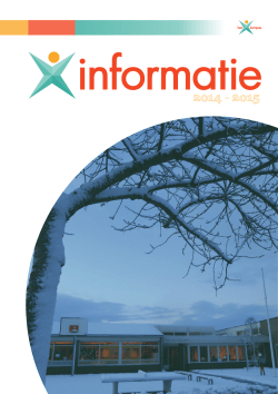 Informatieboekje 2014 - 2015