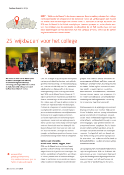 Lokaal2013-11 - Gent, 25 wijkbaden voor het college
