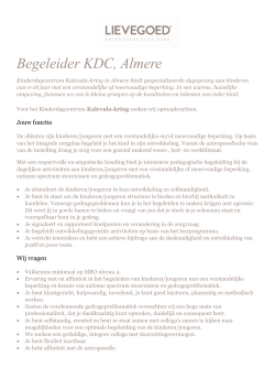 Begeleider KDC, Almere