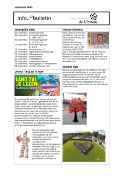 Infobulletin september 2014