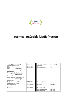 Internet- en Sociale Media Protocol