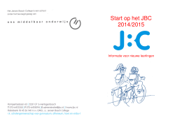 Start op het JBC 2014/2015