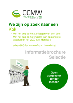 infobrochure kok - OCMW Roeselare