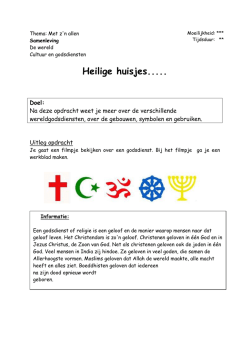 Heilige huisjes..