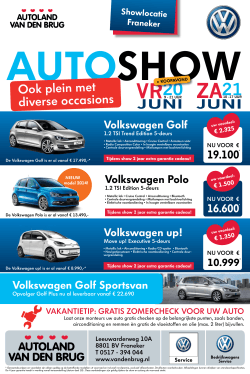 Advertentie Autoshow Franeker